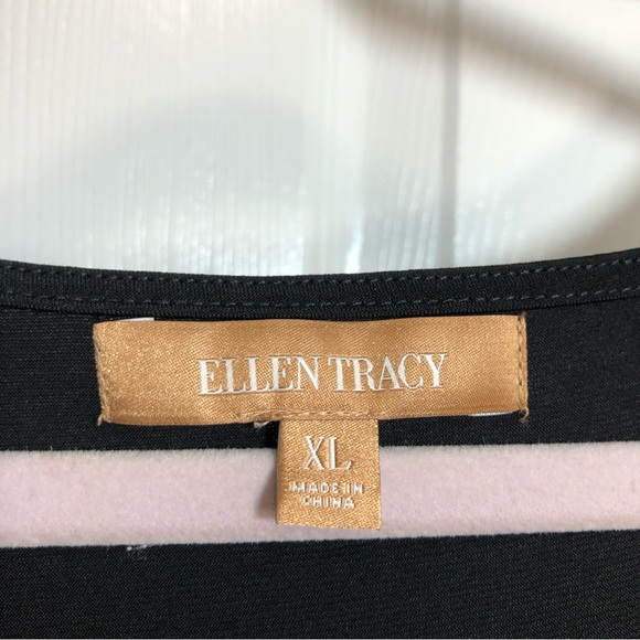 Ellen Tracy Women’s Metallic Velvet Dots Black Tank Top style M7C37972R  XL - Picture 5 of 7